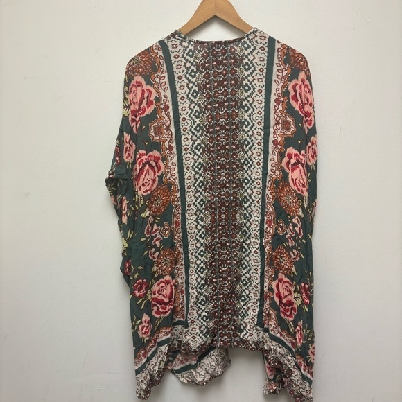 Angies Floral Printed Duster Kimono - Picture 10 of 10
